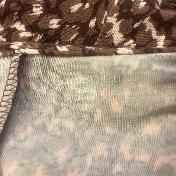 GARNET HILL Abstract Print Faux Wrap Dress - Picture 5 of 7